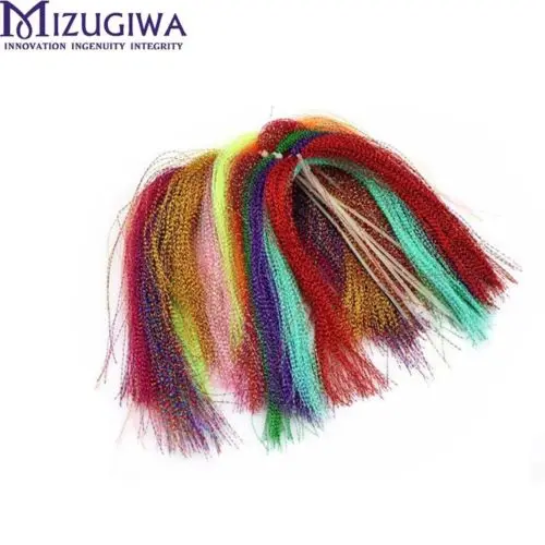 10packs Mixing Color Fly Fishing Tying Crystal Flash Fly Jig Hook Flashing Line Snapper Rig Shinning Line Lure
10packs Mixing Color Fly Fishing Tying Crystal Flash Fly Jig Hook Flashing Line Snapper Rig Shinning Line Lure