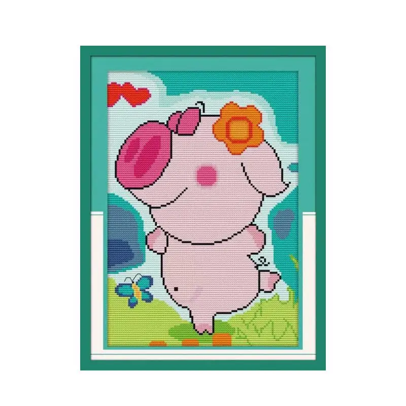 Joy Sunday 11CT 14CT Cross stitch Embroidery Kit Cartoon Pig Student Manual Diy Embroidery DMC Line Embroidery
Joy Sunday 11CT 14CT Cross stitch Embroidery Kit Cartoon Pig Student Manual Diy Embroidery DMC Line Embroidery