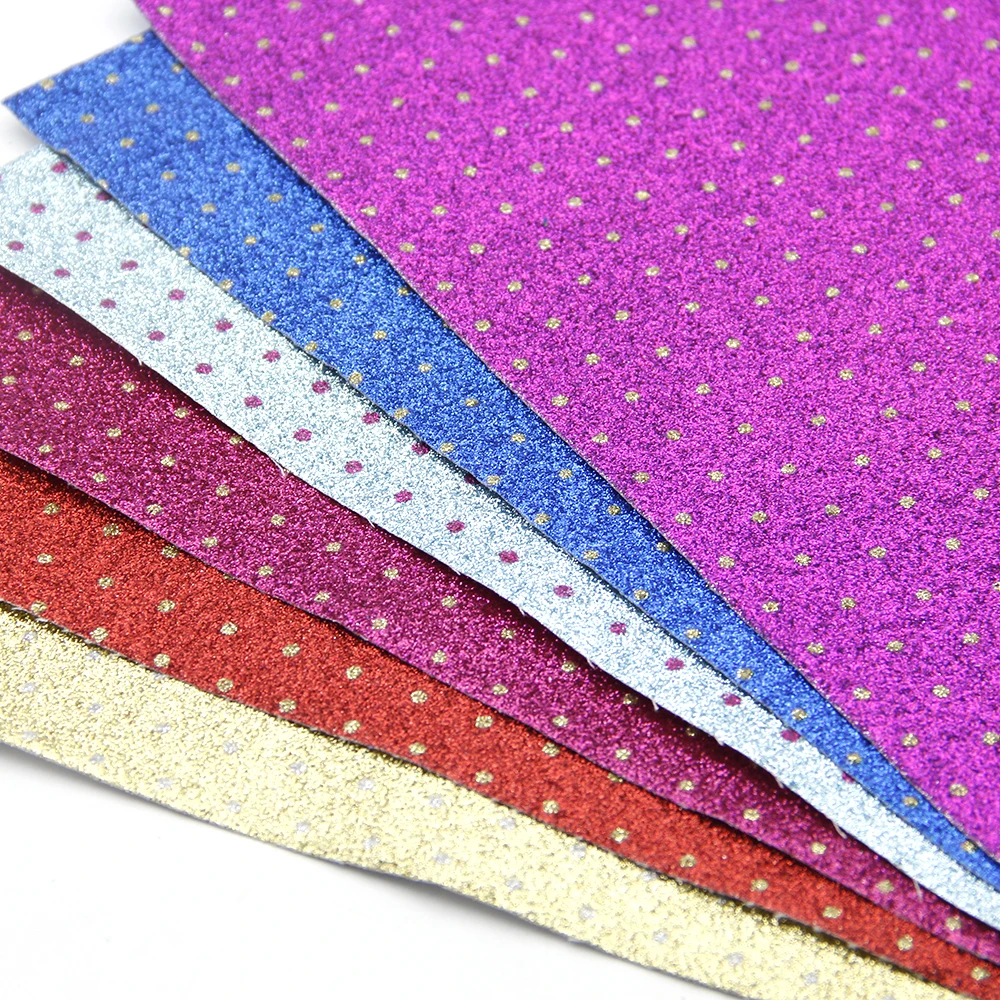 David accessories 20*34cm glitter dot faux artificial Synthetic leather fabric hair bow diy decoration crafts 6piece/set,1Yc5901
David accessories 20*34cm glitter dot faux artificial Synthetic leather fabric hair bow diy decoration crafts 6piece/set,1Yc5901