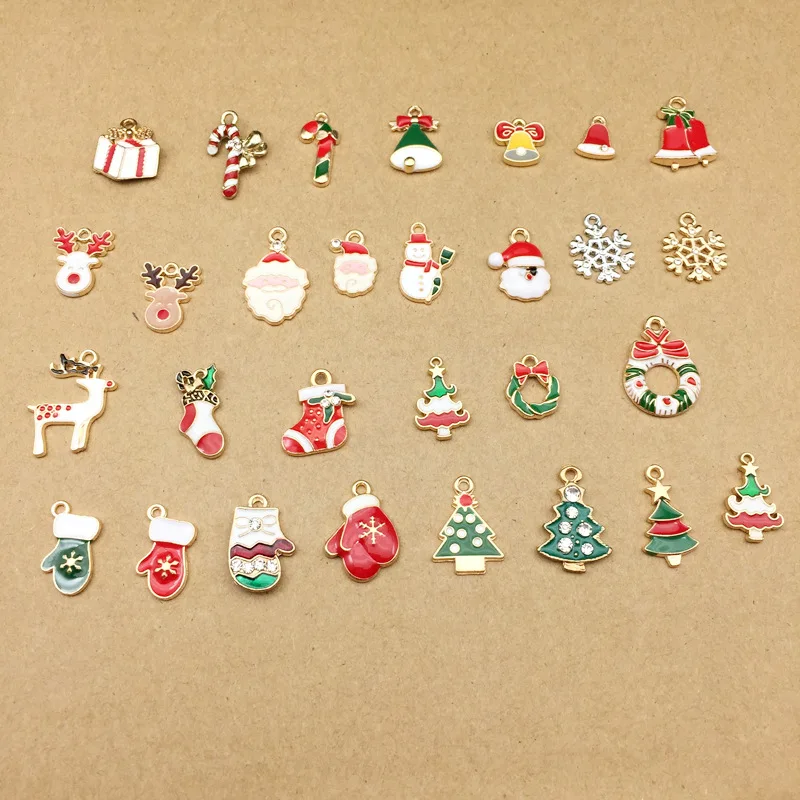 10pcs Christmas Series Santa Claus reindeer charms Snowman Bell Glove pendants Hanging Accessories Earrings Diy Jewelry Material
10pcs Christmas Series Santa Claus reindeer charms Snowman Bell Glove pendants Hanging Accessories Earrings Diy Jewelry Material