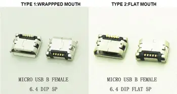 1000PCS 6.4mm Micro USB 5pin DIP Female connector for mobile phone Mini USB jack PCB welding socket WARP/FLAT MOUTH
1000PCS 6.4mm Micro USB 5pin DIP Female connector for mobile phone Mini USB jack PCB welding socket WARP/FLAT MOUTH