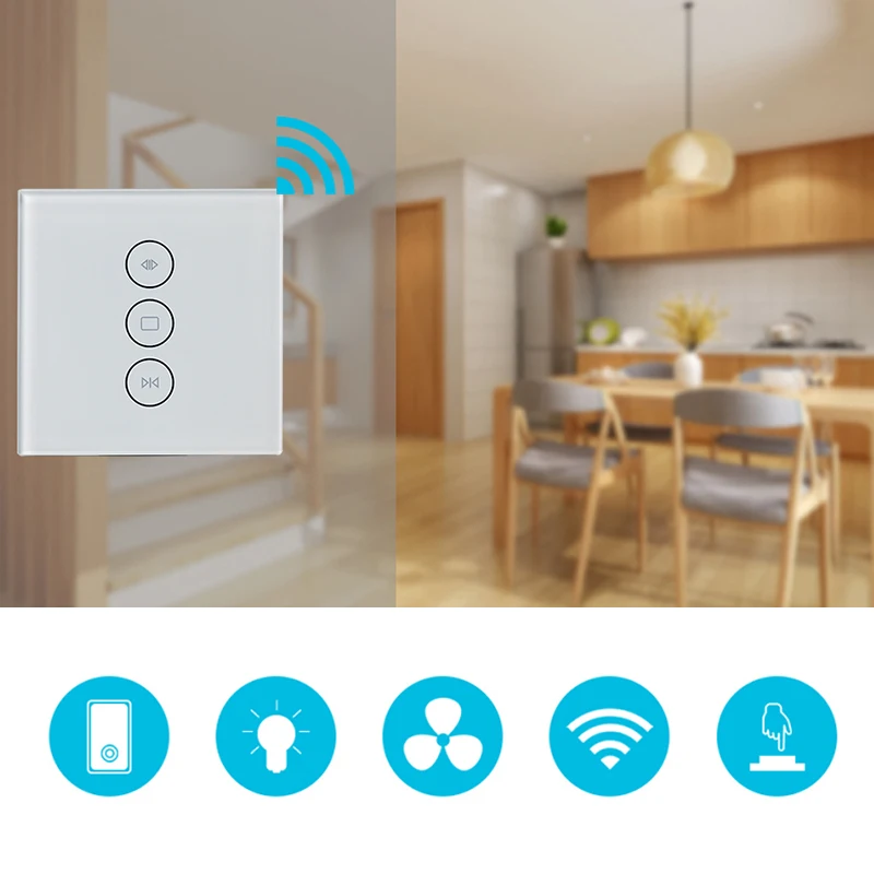 Tuya Smart Life WiFi Curtain Switch for Electric Motorized Curtain Blind Roller Shutter, Google Home, work with Amazon Alexa
Tuya Smart Life WiFi Curtain Switch for Electric Motorized Curtain Blind Roller Shutter, Google Home, work with Amazon Alexa