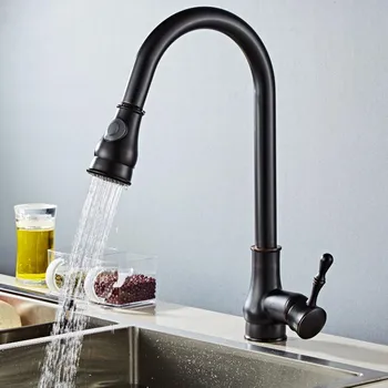 Black Kitchen Faucet Brass ORB Single Handle Pull Out Kitchen Tap Single Hole Handle Swivel 360 Degree Water Mixer Tap Mixer Tap
Black Kitchen Faucet Brass ORB Single Handle Pull Out Kitchen Tap Single Hole Handle Swivel 360 Degree Water Mixer Tap Mixer Tap