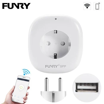 FUNRY Wifi Socket Smart EU USB Port Power Socket Plug 220V 10A Wireless Phone APP Control for Smart Home IOS Android
FUNRY Wifi Socket Smart EU USB Port Power Socket Plug 220V 10A Wireless Phone APP Control for Smart Home IOS Android