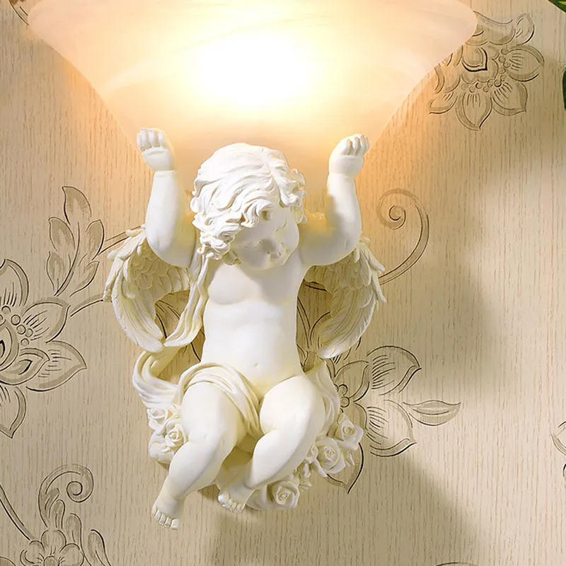 Fashion contracted white resin angel wall lamp E27 led wall light sitting room apliques pared corridor 85v-260v wall lamp
Fashion contracted white resin angel wall lamp E27 led wall light sitting room apliques pared corridor 85v-260v wall lamp
