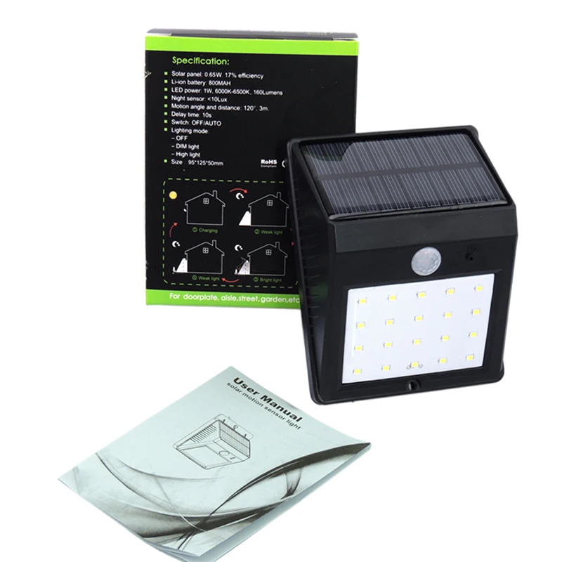Simple Solar Wall Lamp Lights (10)