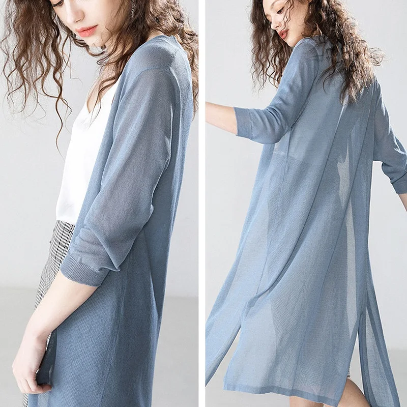 Long Cardigan Women Summer Solid Kimono Cardigan Mujer Verano Feminino Ladies Summer Cardigans Gilet Femme Manche Longue 2019
Long Cardigan Women Summer Solid Kimono Cardigan Mujer Verano Feminino Ladies Summer Cardigans Gilet Femme Manche Longue 2019