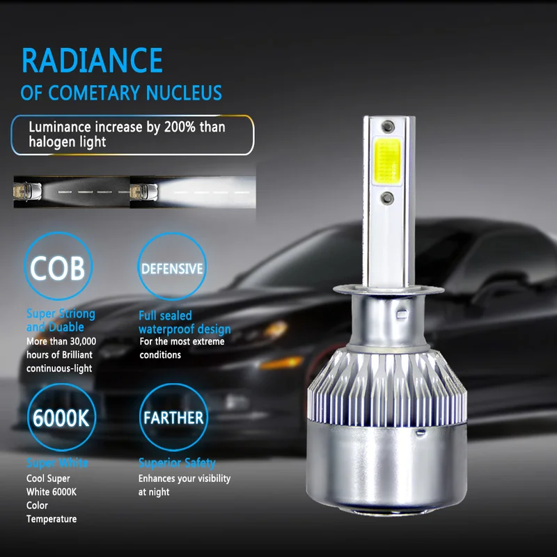 1pair Car Headlight Led H4 H7 H11 H13 880 9004 9005 9006 9007 H3 H1 72W 8000LM 6000K High/Low Beam Power Bulbs Kit Car Accessory
1pair Car Headlight Led H4 H7 H11 H13 880 9004 9005 9006 9007 H3 H1 72W 8000LM 6000K High/Low Beam Power Bulbs Kit Car Accessory