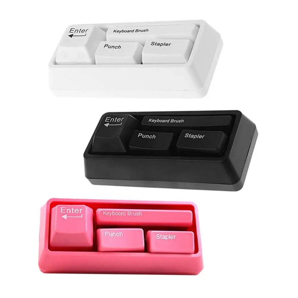 Cute Stationery set Shape Paper Clip Magnet+Punch+Stapler+Keyboard Brush Stationery Office School Supplies
Cute Stationery set Shape Paper Clip Magnet+Punch+Stapler+Keyboard Brush Stationery Office School Supplies
