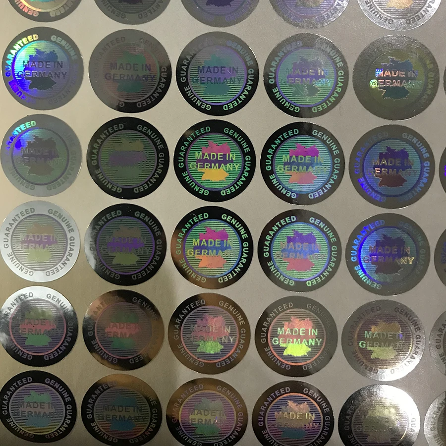 MADE IN GERMANY hologram Genuine Guaranteed Holographic sticker 19mm High quality 3D laser stickers 4 COLORS
MADE IN GERMANY hologram Genuine Guaranteed Holographic sticker 19mm High quality 3D laser stickers 4 COLORS