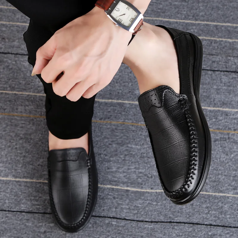 Men Shoes Genuine Leather Loafers handmade Sweing Driving Shoes outdoor Fashion Male summer breathable Wear-resistant Shoes L5
Men Shoes Genuine Leather Loafers handmade Sweing Driving Shoes outdoor Fashion Male summer breathable Wear-resistant Shoes L5