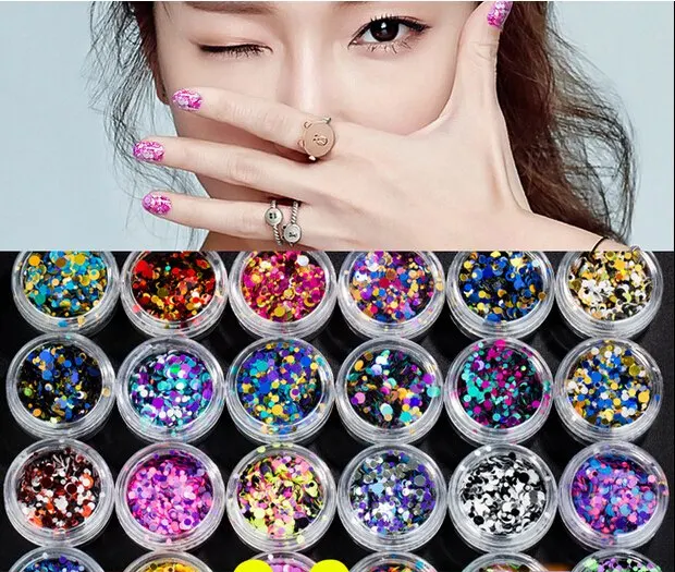 Nail Round Nail Sequins Color Gradient Glitter Light Therapy Plastic Powder Sets of Accessories Laser Bright Glitter 5pack/lot
Nail Round Nail Sequins Color Gradient Glitter Light Therapy Plastic Powder Sets of Accessories Laser Bright Glitter 5pack/lot