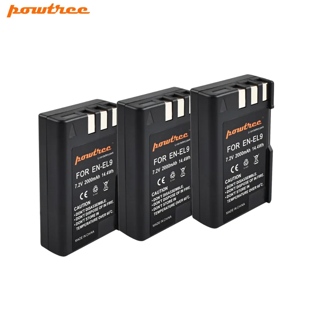 3pcs 7.2V 2000mAh akku EN-EL9 EN EL9 ENEL9 Rechargeable Camera Battery For Nikon EN-EL9a D40 D40X D60 D3000 D5000 D3X L15
3pcs 7.2V 2000mAh akku EN-EL9 EN EL9 ENEL9 Rechargeable Camera Battery For Nikon EN-EL9a D40 D40X D60 D3000 D5000 D3X L15