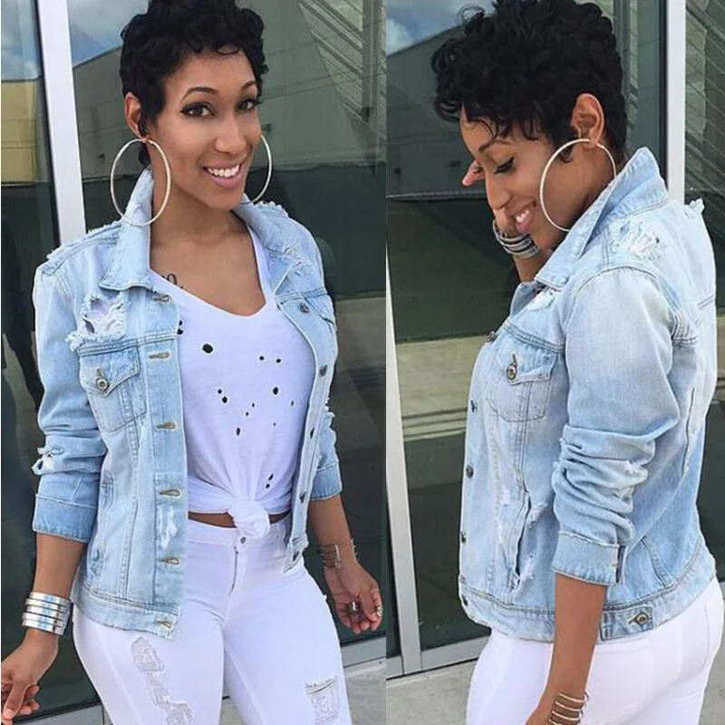REDCORE Women Jacket Outerwear Spring 2019 Plus Size Long Sleeve Coat Hole Denim Jacket Women Casual Ladies Clothes M-5XL JK018
REDCORE Women Jacket Outerwear Spring 2019 Plus Size Long Sleeve Coat Hole Denim Jacket Women Casual Ladies Clothes M-5XL JK018