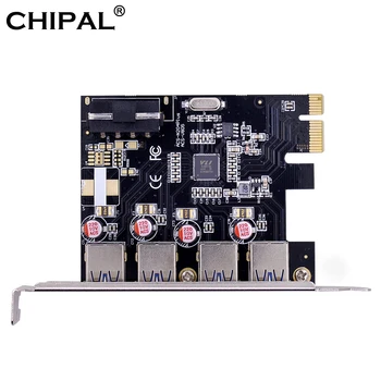 CHIPAL 10PCS 4 Port USB 3.0 HUB PCI Express Host Controller PCI-E 1X to 4 USB 3.0 Riser Card Hot Swap Converter For Desktop PC
CHIPAL 10PCS 4 Port USB 3.0 HUB PCI Express Host Controller PCI-E 1X to 4 USB 3.0 Riser Card Hot Swap Converter For Desktop PC