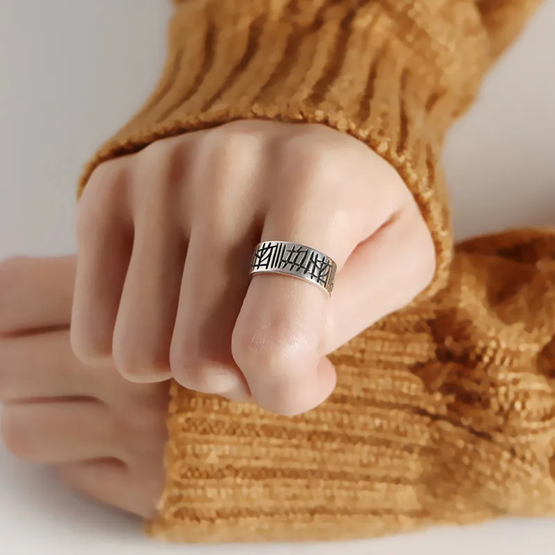 925 sterling silver irregular personality scrawl texture ring for women lover vintage fashion jewelry wide area do old rings
925 sterling silver irregular personality scrawl texture ring for women lover vintage fashion jewelry wide area do old rings