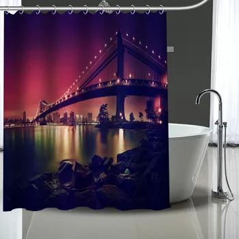 Custom New York Pattern Decor Curtains Polyester Bathroom Waterproof Shower Curtain With Plastic Hooks
Custom New York Pattern Decor Curtains Polyester Bathroom Waterproof Shower Curtain With Plastic Hooks