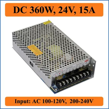 360W 24V 15A Switching Power Supply AC 100V-240V Input to DC 24V Output for LED strip driver lights SMPS
360W 24V 15A Switching Power Supply AC 100V-240V Input to DC 24V Output for LED strip driver lights SMPS