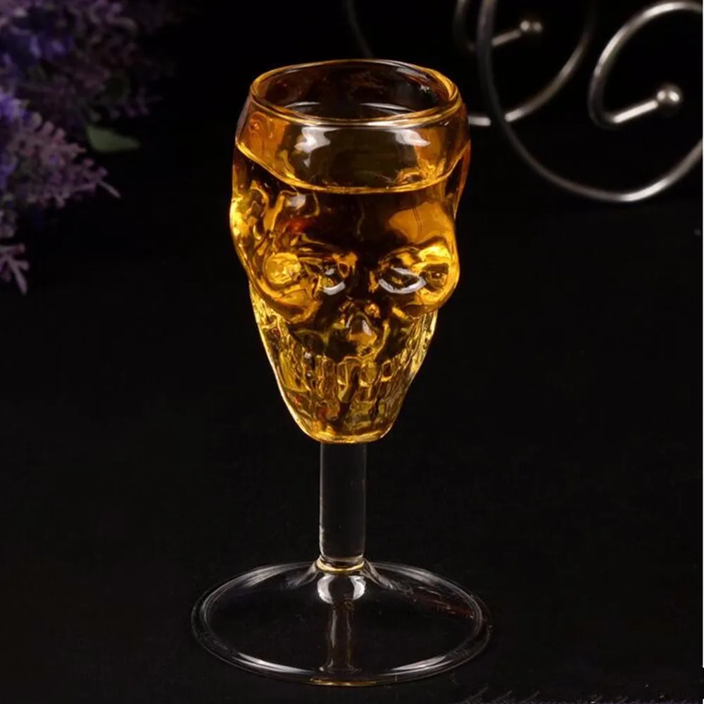 2PCS New Creative 3D Horror Skull Goblet Borosilicate Glass of Red Wine/Whiskey Spirits Mini Cup for Halloween Party/Theme Bar
2PCS New Creative 3D Horror Skull Goblet Borosilicate Glass of Red Wine/Whiskey Spirits Mini Cup for Halloween Party/Theme Bar