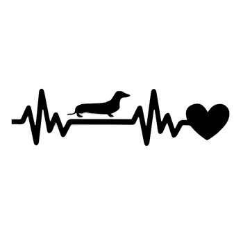 DW-007 Dachshund Heartbeat Lifeline Vinyl Car Stickers Creative Cartoon Decorative Decals Black/Silver 19*5CM
DW-007 Dachshund Heartbeat Lifeline Vinyl Car Stickers Creative Cartoon Decorative Decals Black/Silver 19*5CM