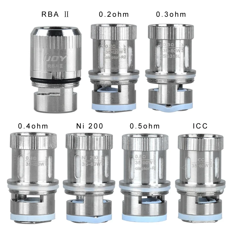 5pcs Original IJOY Reaper Plus Coil RBA rebuidable Dual Coil 0.15ohm NICR 0.3ohm 316L 0.4ohm Clapton 0.2ohm 0.5ohm Tank coil
5pcs Original IJOY Reaper Plus Coil RBA rebuidable Dual Coil 0.15ohm NICR 0.3ohm 316L 0.4ohm Clapton 0.2ohm 0.5ohm Tank coil