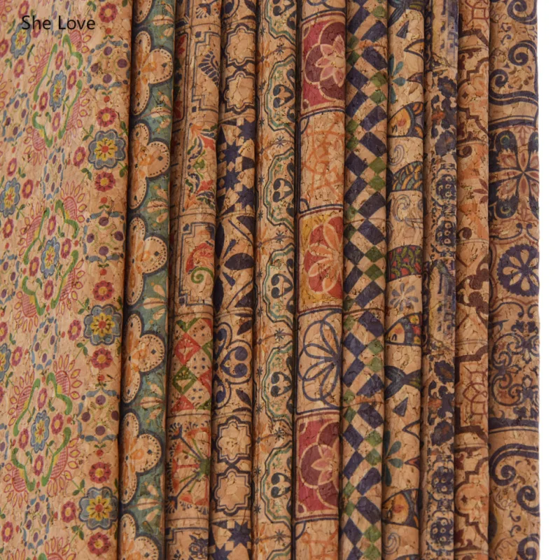 She Love A4 Soft Cork Vintage Flower Printed Synthetic Leather Fabric For Clothes Handbags Diy Sewing Materials
She Love A4 Soft Cork Vintage Flower Printed Synthetic Leather Fabric For Clothes Handbags Diy Sewing Materials