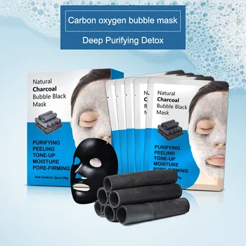 5 Pcs Deep Purifying Detox Black Charcoal Oxygen Bubble Face Mask H7JP
5 Pcs Deep Purifying Detox Black Charcoal Oxygen Bubble Face Mask H7JP
