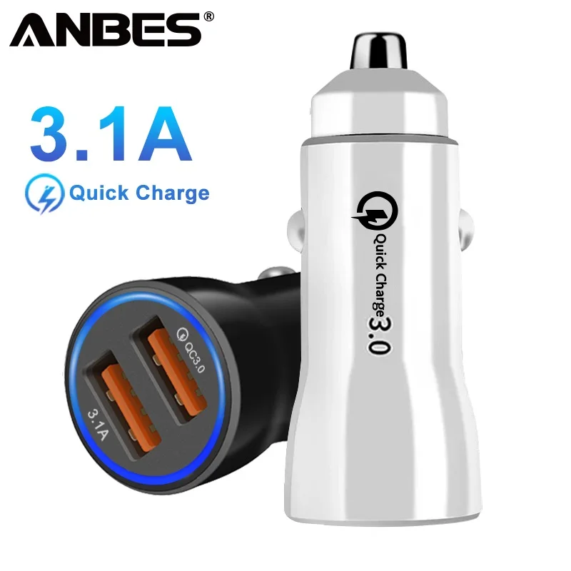 3.1A 5V Dual USB Car Charger Quick Charge 3.0 Universal Fast Phone Car Charger for Xiaomi Samsung S8 iPhone X 8 Plus Tablet 
3.1A 5V Dual USB Car Charger Quick Charge 3.0 Universal Fast Phone Car Charger for Xiaomi Samsung S8 iPhone X 8 Plus Tablet