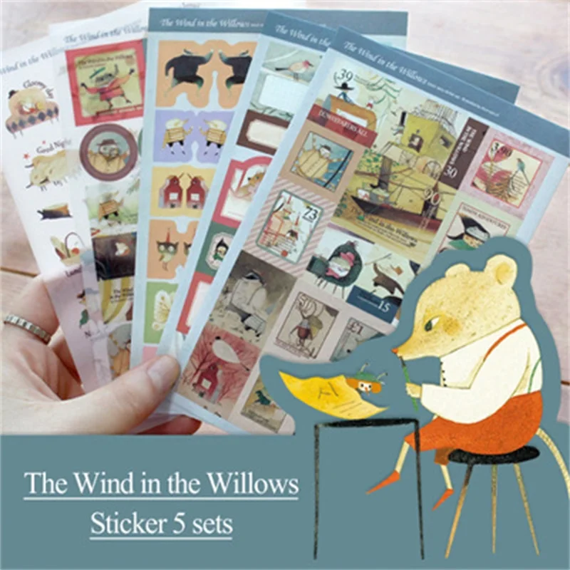 (5 sheets /Lot )The Wind in the Willows Creative Decoration Sticker Stationery Kawaii Stickers for Diary Notebook
(5 sheets /Lot )The Wind in the Willows Creative Decoration Sticker Stationery Kawaii Stickers for Diary Notebook