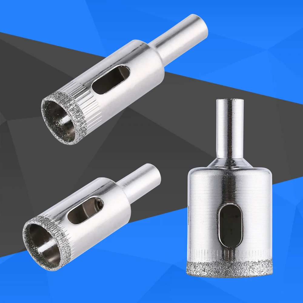 6mm-50mm Diamond Coated Hole Saw Drill Bit Cutter Core Shaft Tool Kit Tool For Ceramic Porcelain Glass Granite Tile Marble
6mm-50mm Diamond Coated Hole Saw Drill Bit Cutter Core Shaft Tool Kit Tool For Ceramic Porcelain Glass Granite Tile Marble