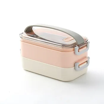 304 Stainless Steel Lunch Box Double Bento Box Kids Portable Food Storage Box Office Lunch Box Sealed Insulation Food Container
304 Stainless Steel Lunch Box Double Bento Box Kids Portable Food Storage Box Office Lunch Box Sealed Insulation Food Container