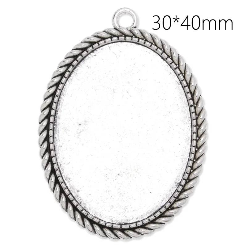 Lot 20pcs 30X40 mm Antique Silver Blank Round Bezel Base Setting Cabochon Cameo Pendant Trays-C3821
Lot 20pcs 30X40 mm Antique Silver Blank Round Bezel Base Setting Cabochon Cameo Pendant Trays-C3821