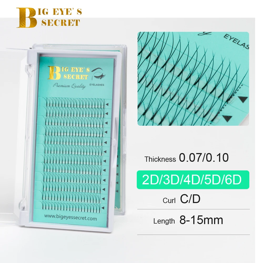 Big eye's secret Premade Fans Lashes 2D 3D 4D 5D 6D Pre fanned Lashes False Eyelashes Pre Made Volume Fans Eyelash Extension
Big eye's secret Premade Fans Lashes 2D 3D 4D 5D 6D Pre fanned Lashes False Eyelashes Pre Made Volume Fans Eyelash Extension