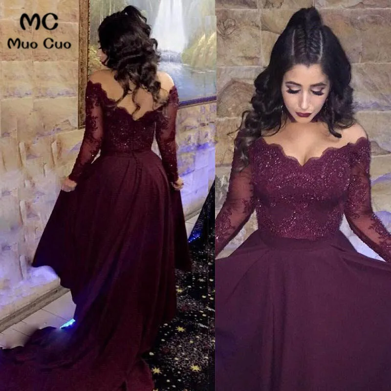 Vintage 2018 Long Sleeve Evening Dresses Long with Lace Beaded Double V-Neck Tulle Formal Evening Party Dress for Women
Vintage 2018 Long Sleeve Evening Dresses Long with Lace Beaded Double V-Neck Tulle Formal Evening Party Dress for Women
