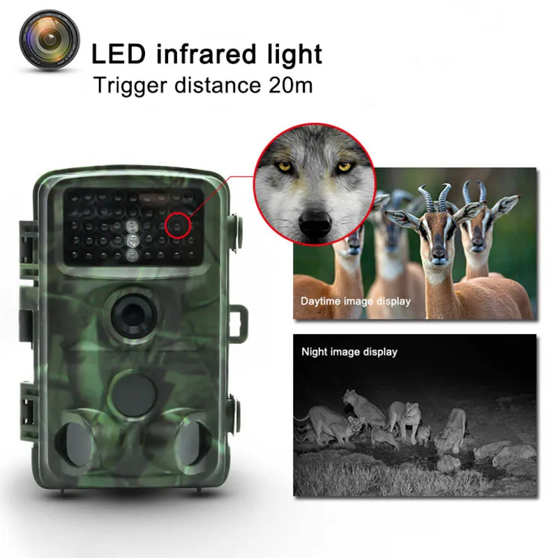 16MP Wild Hunting Camera IR LEDs Night Vision Camcorder Waterproof Scouting Camera KH889
16MP Wild Hunting Camera IR LEDs Night Vision Camcorder Waterproof Scouting Camera KH889