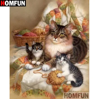 HOMFUN Full Square/Round Drill 5D DIY Diamond Painting "Animal cat" Embroidery Cross Stitch 3D Home Decor Gift A17646
HOMFUN Full Square/Round Drill 5D DIY Diamond Painting "Animal cat" Embroidery Cross Stitch 3D Home Decor Gift A17646