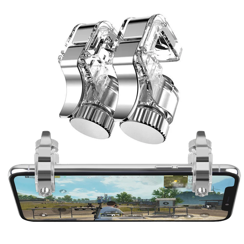 1 Pair Metal Mobile Phone Game Trigger for PUBG Gamepad Fire Button Aim Key L1R1 Shooter Pubg Controller Universal Trigger
1 Pair Metal Mobile Phone Game Trigger for PUBG Gamepad Fire Button Aim Key L1R1 Shooter Pubg Controller Universal Trigger