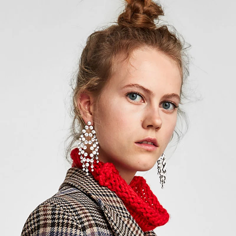 Trendy Luxury Tassel Dangle Earrings For Women New Vintage Crystal Drop Statement Earrings Jewelry Bijoux
Trendy Luxury Tassel Dangle Earrings For Women New Vintage Crystal Drop Statement Earrings Jewelry Bijoux