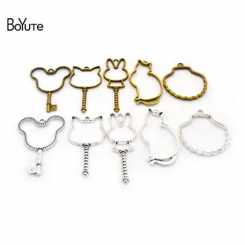 BoYuTe (5 Pieces/Lot) Metal Alloy Mickey Cat Key Rabbit Shell Blank Pendant Bezel Tray DIY Hand Made Molds for Epoxy Resin
BoYuTe (5 Pieces/Lot) Metal Alloy Mickey Cat Key Rabbit Shell Blank Pendant Bezel Tray DIY Hand Made Molds for Epoxy Resin
