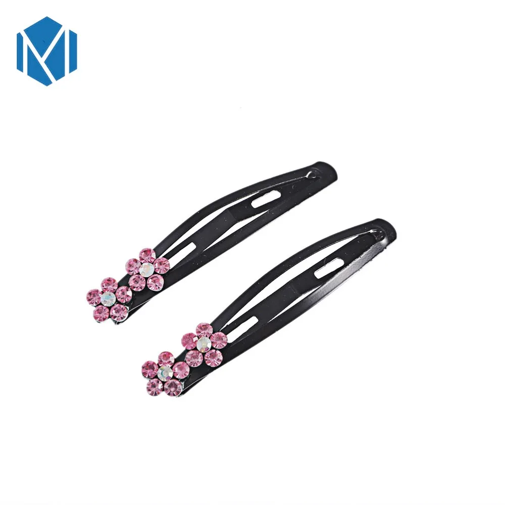 M MISM High Quality 2 Pcs/Lot Fashion Hair Clips For Girls Flowers Pins Cute Black Accessories Hot Sales Headwear | Украшения и