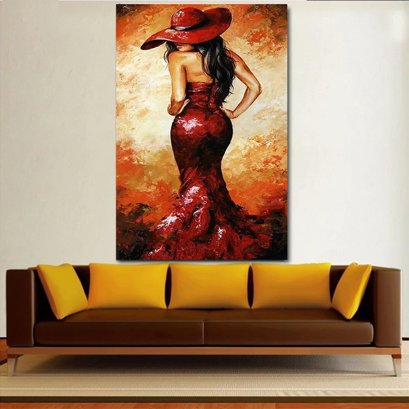 MUTU Canvas Painting figure Picture Wall Art Portrait Modern Home Decor Painting Of Lady in Red Dress Picture Poster And Prints
MUTU Canvas Painting figure Picture Wall Art Portrait Modern Home Decor Painting Of Lady in Red Dress Picture Poster And Prints