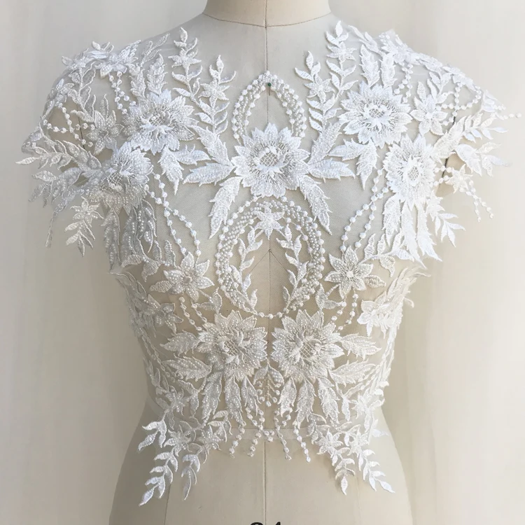Handmade French Beads 3D Flower Wedding Dress Lace Applique For Bridal Headdress DIY Ivory White Lace Collar Lace Fabric Patch
Handmade French Beads 3D Flower Wedding Dress Lace Applique For Bridal Headdress DIY Ivory White Lace Collar Lace Fabric Patch