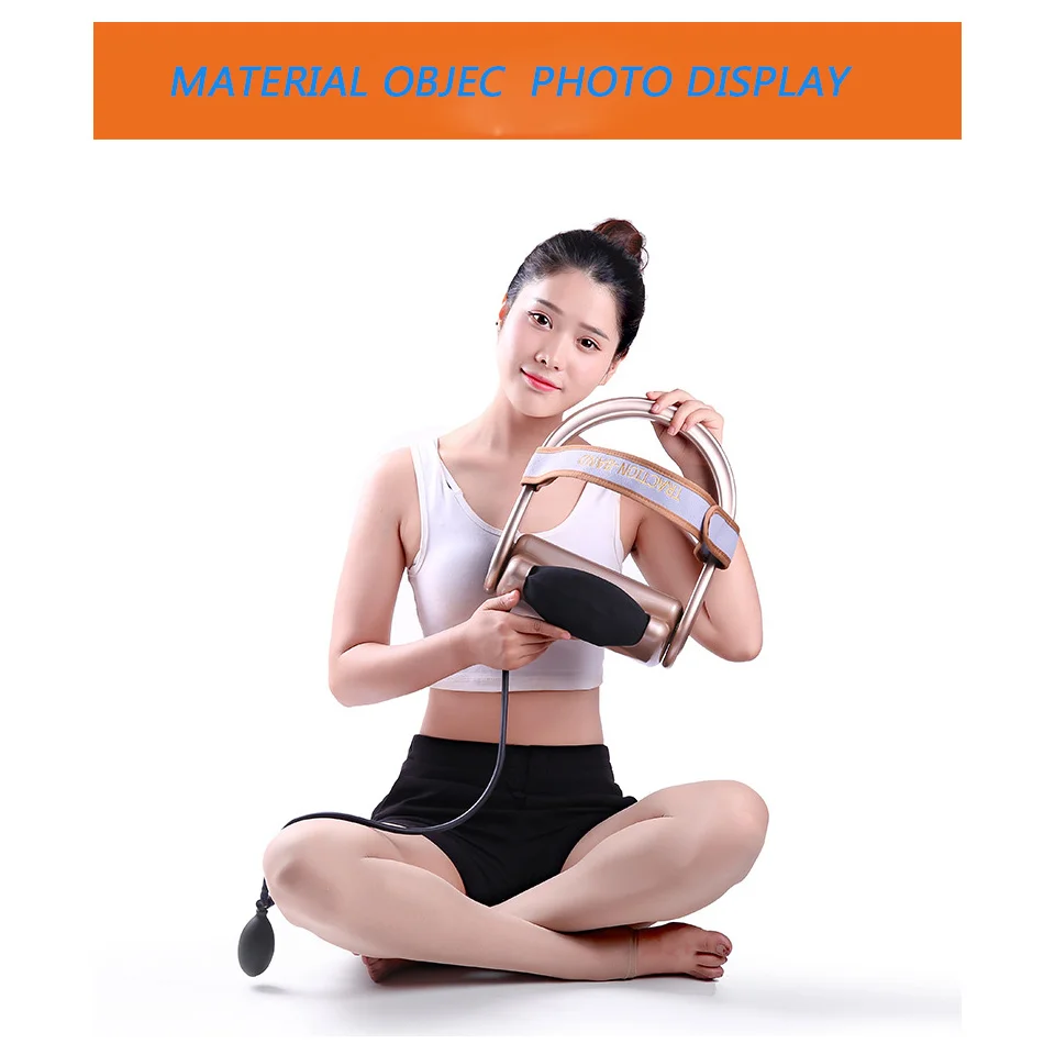 Manual Portable Pneumatic Cervical Vertebra Tractor Neck Pillow Inflatable Cervical Traction Device Neck Pain Relief
Manual Portable Pneumatic Cervical Vertebra Tractor Neck Pillow Inflatable Cervical Traction Device Neck Pain Relief