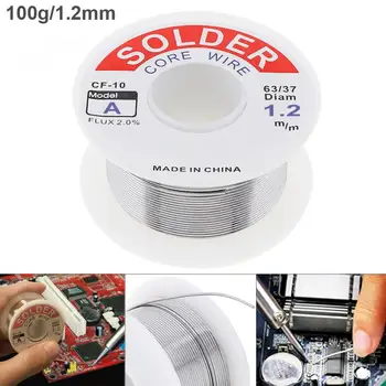 63/37 100g 1.2mm Tin Fine Wire Core 2% Flux Reel Welding Line Solder Wire with Low Melting Point for Electric Soldering Iron
63/37 100g 1.2mm Tin Fine Wire Core 2% Flux Reel Welding Line Solder Wire with Low Melting Point for Electric Soldering Iron