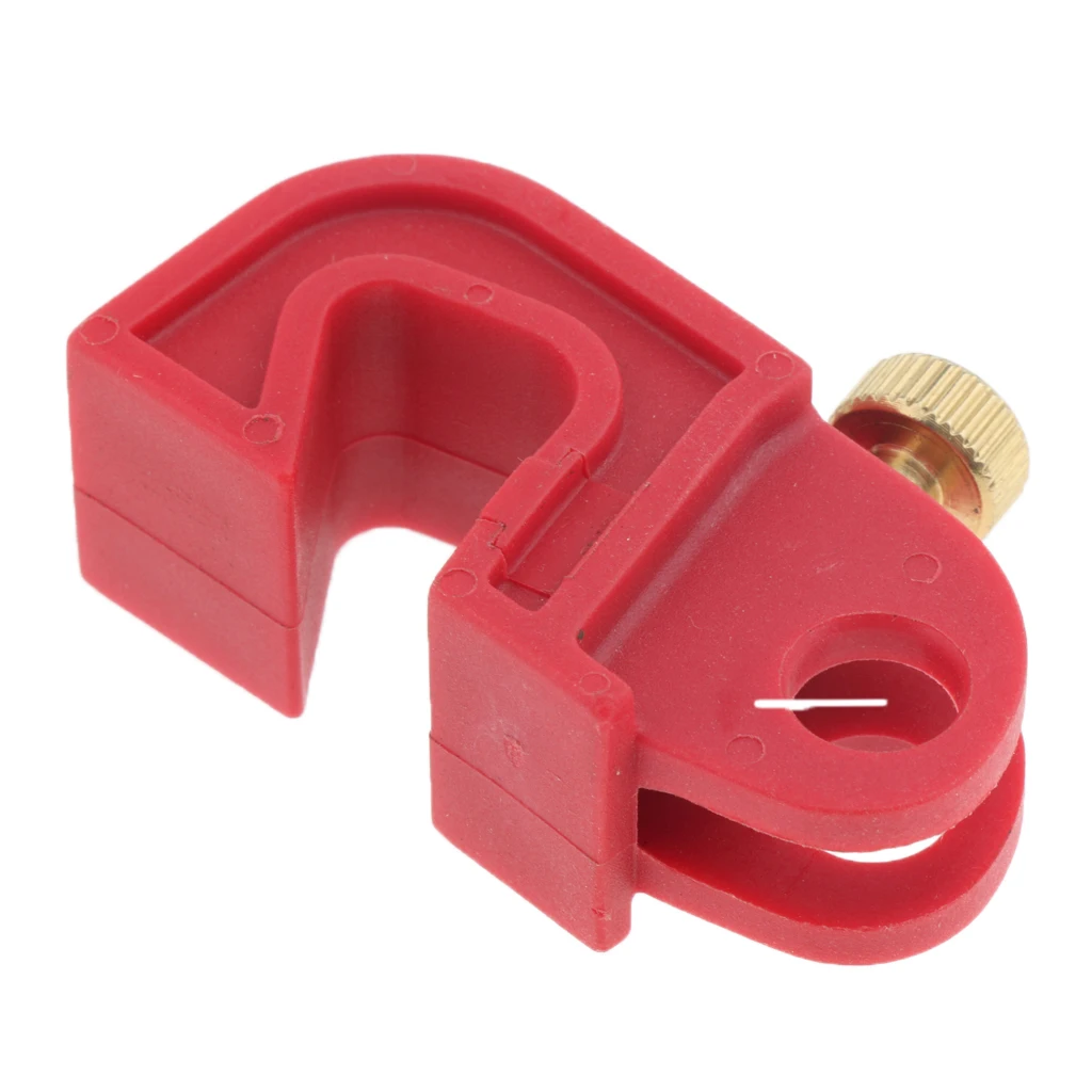 10PCS/LOT Universal Circuit Breaker Lockout Red With Twisted Screw Made of Glass Filled Nylon Sturdy and Durable in Use
