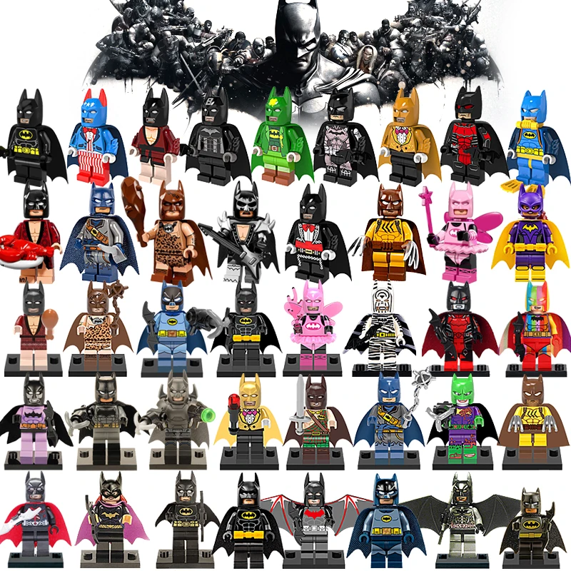 Single DC Super Heroes Batman Legoings Batgirl Fairy Batman Bathrope Joker Rainbow Building Block minifigs Toys for Children
Single DC Super Heroes Batman Legoings Batgirl Fairy Batman Bathrope Joker Rainbow Building Block minifigs Toys for Children