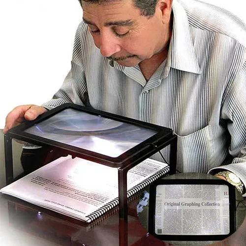 LED Light Reading Magnifying Glass for Elderly Newspaper 3X Magnifier with Holder Folding portable Big Size Reading Glass Gifts
LED Light Reading Magnifying Glass for Elderly Newspaper 3X Magnifier with Holder Folding portable Big Size Reading Glass Gifts