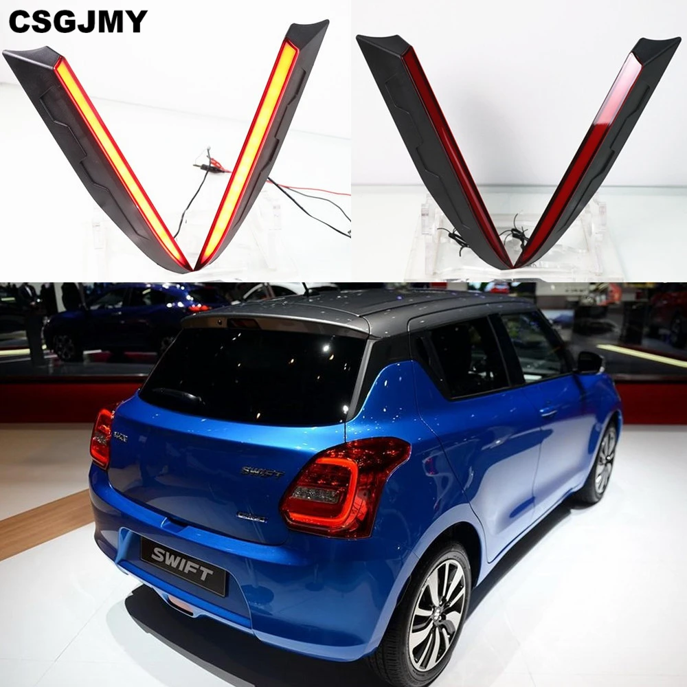 CSGJMY Multi-functions Car LED Rear Fog Lamp Pillar Light Bumper Light Brake Light Decoration For Suzuki Swift 2017 2018 2019
CSGJMY Multi-functions Car LED Rear Fog Lamp Pillar Light Bumper Light Brake Light Decoration For Suzuki Swift 2017 2018 2019