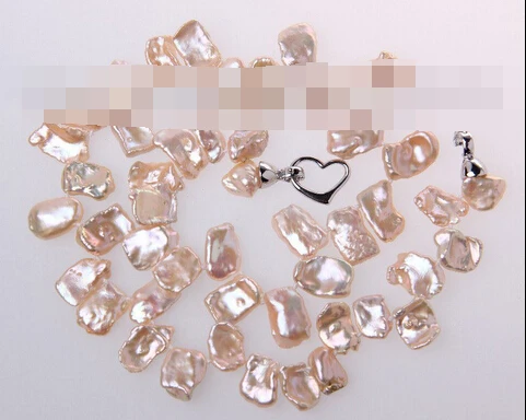 Jewelr 004734 stunning big 17mm baroque PINK keshi reborn freshwater pearl necklace
Jewelr 004734 stunning big 17mm baroque PINK keshi reborn freshwater pearl necklace