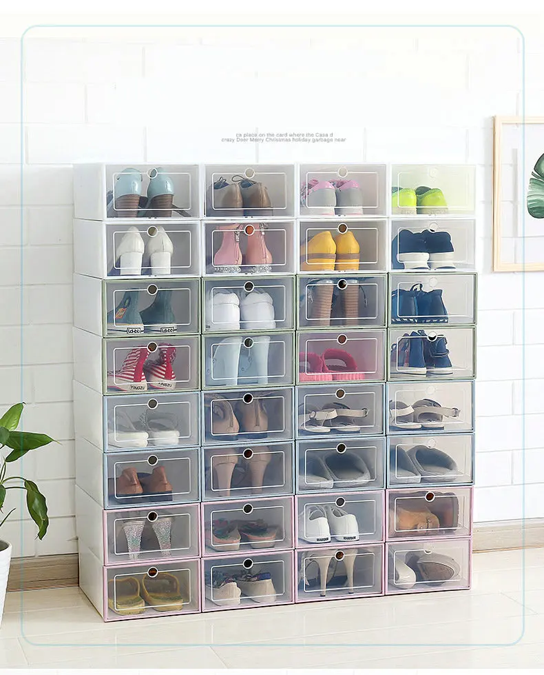 3PCS/LOT Transparent Plastic Shoe Box Multifunction Plastic Storage Box For Home Organizer
3PCS/LOT Transparent Plastic Shoe Box Multifunction Plastic Storage Box For Home Organizer